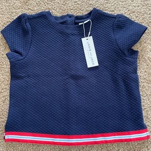 Janie and Jack Girls Navy Top